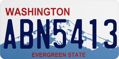 WA license plate ABN5413