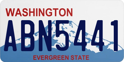 WA license plate ABN5441