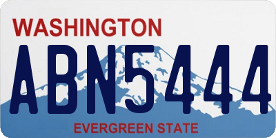 WA license plate ABN5444