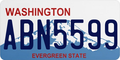 WA license plate ABN5599