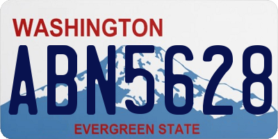 WA license plate ABN5628