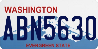 WA license plate ABN5630