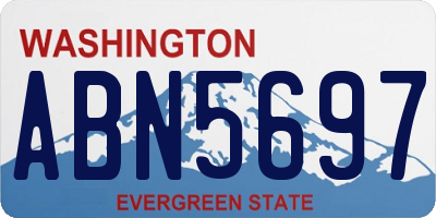 WA license plate ABN5697