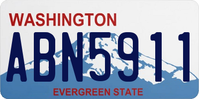 WA license plate ABN5911