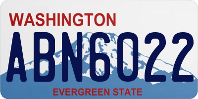 WA license plate ABN6022