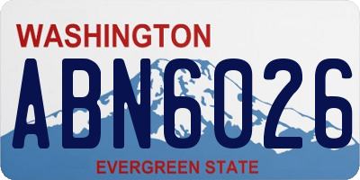 WA license plate ABN6026