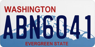 WA license plate ABN6041
