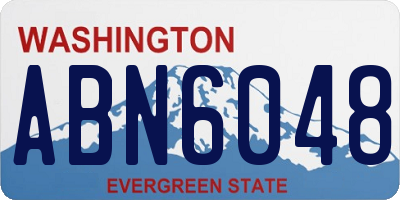 WA license plate ABN6048