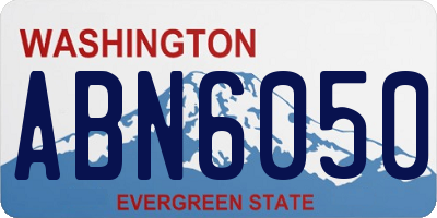 WA license plate ABN6050