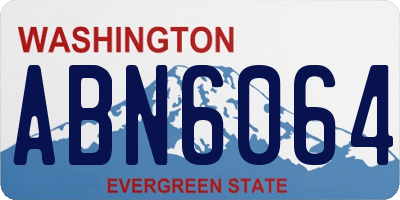 WA license plate ABN6064