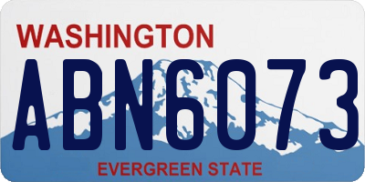 WA license plate ABN6073