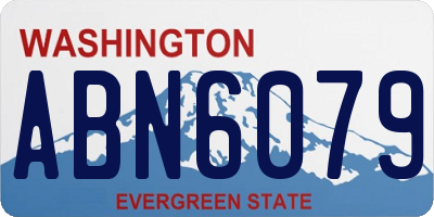 WA license plate ABN6079