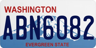 WA license plate ABN6082