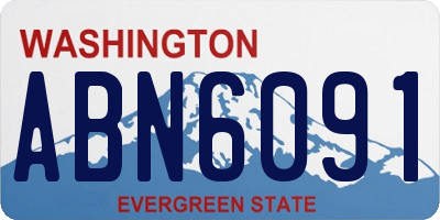 WA license plate ABN6091