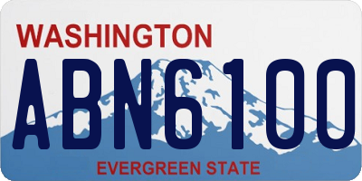 WA license plate ABN6100