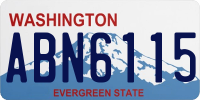 WA license plate ABN6115