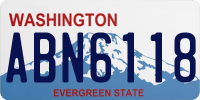 WA license plate ABN6118
