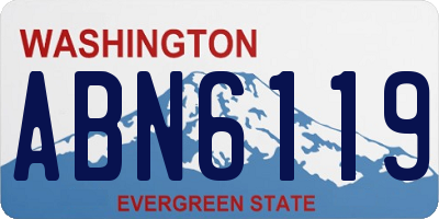 WA license plate ABN6119