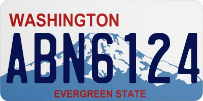 WA license plate ABN6124
