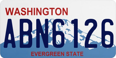 WA license plate ABN6126