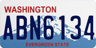 WA license plate ABN6134