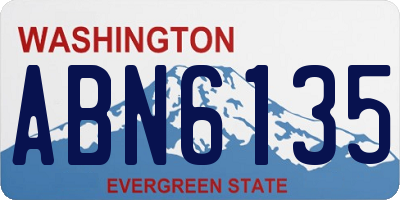 WA license plate ABN6135