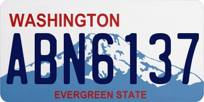 WA license plate ABN6137