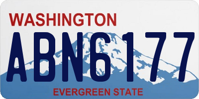 WA license plate ABN6177