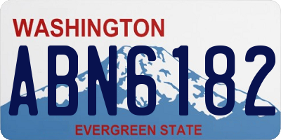 WA license plate ABN6182