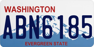 WA license plate ABN6185