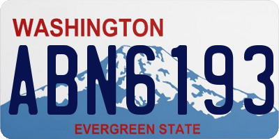 WA license plate ABN6193