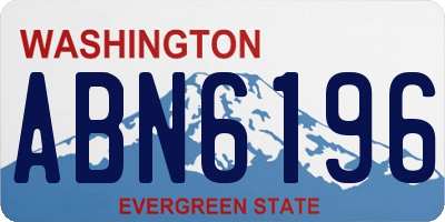 WA license plate ABN6196