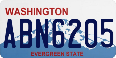 WA license plate ABN6205