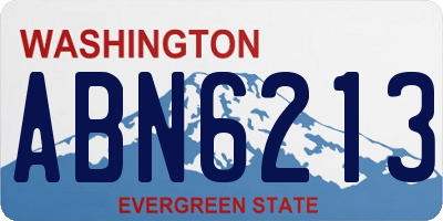 WA license plate ABN6213