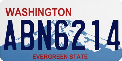 WA license plate ABN6214
