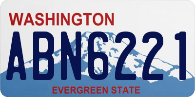WA license plate ABN6221