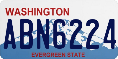 WA license plate ABN6224