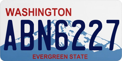 WA license plate ABN6227