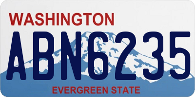 WA license plate ABN6235