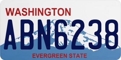 WA license plate ABN6238