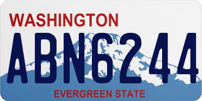 WA license plate ABN6244
