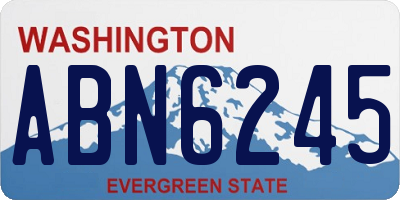 WA license plate ABN6245