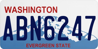 WA license plate ABN6247