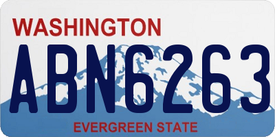 WA license plate ABN6263