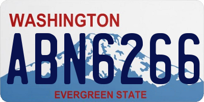 WA license plate ABN6266