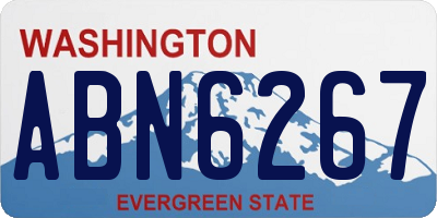 WA license plate ABN6267