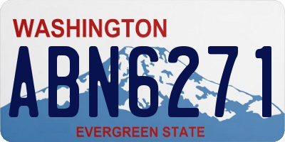 WA license plate ABN6271