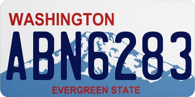 WA license plate ABN6283