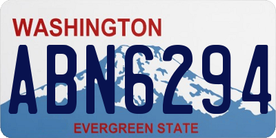 WA license plate ABN6294