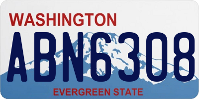 WA license plate ABN6308